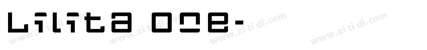 Lilita One字体转换